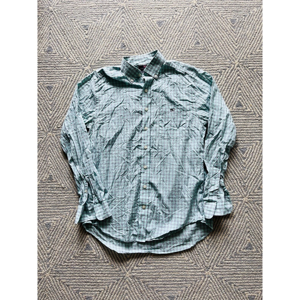 Vineyard Vines Slim Fit Tucker‎ Shirt - Green/Gray - Medium